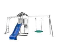 Axi Aire de Jeux en Bois de Hemlock Toboggan, Nid d’Oiseau et Barres de Singe - A025.133.32