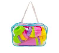 Beach Toys For Kids - 17 pièces Building Tools Set | Kids Sand Toys Mold Kit with Bucket Mesh Bag For Boys Girls Outdoor Summer Vacation Travel Party Sandbox Backyard Swimming Pool, Multicolore
