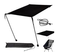 Beach Umbrellas for Sand Heavy Duty Wind Portable Retractable Awning Beach | Adjustable Clip Nylon Strap Stability Feature | Hiking Travel Picnic Outdoor Adventures, Waterproof UV Resistant Sun Shelter