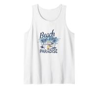 Beach Vibes Paradise Vintage Surf Tropical Island Débardeur