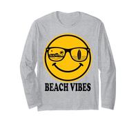 Beach Vibes Surf Smile Face Lunettes de Soleil Planche de Surf Palm Beach Manche Longue