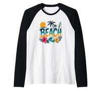 Beach Wave Tropical Manche Raglan