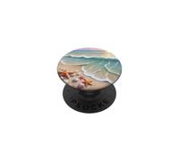 Beach Waves Coastal Summer PopSockets PopGrip Adhésif