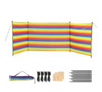 Beach Wind Blocker, Camping Privacy Screen and Windproof Shelter, Quick Assembly with Enhanced Stability, Portable Outdoor Barrier for Vacation, Fishing, Backyard Fun, Travel Gear
