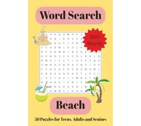 Beach Word Search Puzzle Book: Word Searches with Easy-to-Read Print about the beach, summer and holidays | 6x9 inches, 100 pages, 50 Puzzles | Gift ... Adults and Seniors for Free Time Relaxation