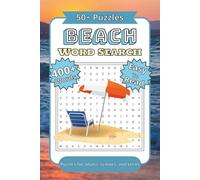 Beach Word Search Puzzle Book: Word Searches with Easy to Read Print about The Seaside, Surfing, Beach Days and more | 6x9 inches, 110 pages | 50+ puzzles… Gift for Holidays, Vacations, and Downtime