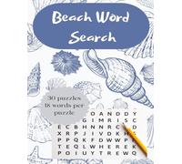 Beach Word Search: Relaxing Puzzles for Sandy Days and Ocean Waves! (8.5 x 11, 30 Puzzles, 18 words per puzzle)