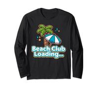 BeachClub Chargement Graphique de Vacances d'été à la Plage Manche Longue