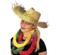 Beachcomber Hawaïen Chapeau Paille Hommes Femmes Plage Fête Chapeau Déguisement