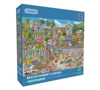 Beachcomber's Garden | Puzzle 1000 pièces | Puzzle de jardin de plage | Janice Daughters | Puzzle durable pour adultes | Planche 100 % recyclée | Excellent cadeau pour adultes | Jeux Gibsons