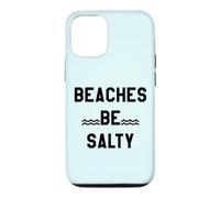 Beaches Be Salty Vacation Women Beach Summer Vibes Beachy Coque pour iPhone 12/12 Pro