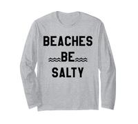 Beaches Be Salty Vacation Women Beach Summer Vibes Beachy Manche Longue