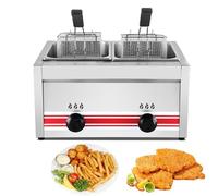 Beachtiful Friteuse au Propane 20 L pour Le Camping et la Cuisine Extérieure avec Allumage par Poussée, 2 Paniers à Friture en Maille Inoxydable, Friteuse à Gaz pour la Maison, Les Restaurants