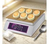 Beachtiful Machine à souffler électrique, Dorayaki en Acier Inoxydable, Appareil à crêpes et Muffins soufflés Professionnel, Plaque de Cuisson électrique à température réglable de 60 à 240 °C A