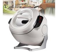 Beachtiful Robot Culinaire Commercial, Machine de Cuisson Automatique 6L avec Rotation à 360°, Réglage de la Puissance de feu à 3 Vitesses et du Corps du Pot, pour Restaurant à Domicile,220V2000W