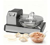 Beachtiful Robot culinaire Professionnel, 5,5 L, 1500 TR/Min, Acier Inoxydable, Robuste, Hachoir électrique Multifonction pour légumes et viandes, Lames Amovibles, minuterie 0-15 Min