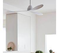 Beacon Lighting Ventilateur de plafond Whitehaven, blanc, courant continu, silencieux, Whitehaven, blanc, Salon / Salle à manger, Matière Plastique, Moderne