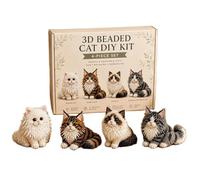 Bead Kit 3D Cute Cat - DIY Home Decor Craft Project Art Set Hobby Toy