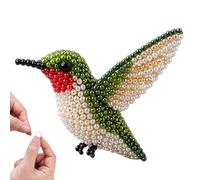 Bead Kit, 3D DIY Bird Beading Kit, Funny Handmade Bead Animal Making Kits for for Home Desk Shelf Decor