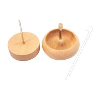 Bead Spinner - Wooden Beading Bowl Single Piece With Loopers