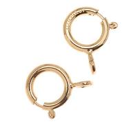 Beadaholique 14K Gold Filled Spring Ring Round Clasps 5.5mm (8)