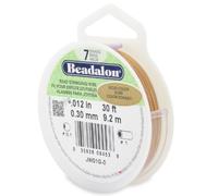 Beadalon 0,3 mm x 9,2 m-Bobine de Fil 7 brins Or