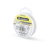 Beadalon 0,38 mm Ø 4,6 m-Bobine de fil 19 brins argent
