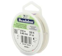 Beadalon Bobine de fil 7 brins 0,46 mm x 31 m Argenté