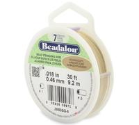 Beadalon 0,46 mm x 9,2 m-Bobine de Fil 7 brins Argenté/doré