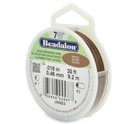 Beadalon Bobine de fil 0,46 mm x 9,2 m – 7 brins – Bronze