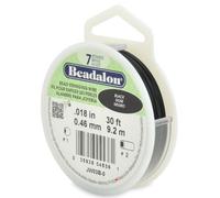 Beadalon 0,46 mm x 9,2 m-Bobine de Fil 7 brins Noir
