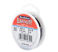 Beadalon 0.5mm 5m Elastcity Noir