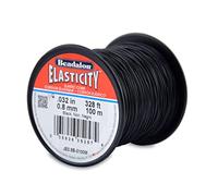 Beadalon 0,8 mm - 100 m-Elastcity Fil élastique Noir