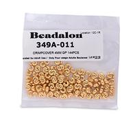 Beadalon (1-Pack) couvertures à écraser 4 mm (.157 en or) Couleur 144 pièces 349 A-011-1P