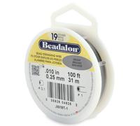 Beadalon 31 m 0,25 mm Bobine de Fil 19 brins Brillant