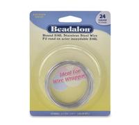 Beadalon 316L Acier Inoxydable 12 m Fil Rond 24 g