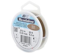 Beadalon 9,2 m 0,33 mm Dia Bobine de Fil 49 brins Bronze