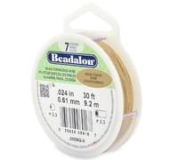 Beadalon 9,2 m x 0,61 mm Bobine de Fil 7 brins Or