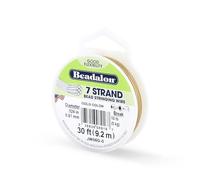 Beadalon Bobine de fil 7 brins 9,2 m x 0,61 mm Or