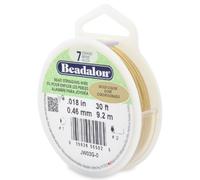 Beadalon Bobine de Fil à 7 brins Doré 9,2 m Diamètre 0,46 mm