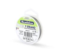 Beadalon Bobine de fil brillant – 7 brins, Ø 0,61 mm, 9,2 m