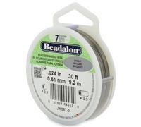Beadalon Bobine de fil brillant – 7 brins, Ø 0,61 mm, 9,2 m