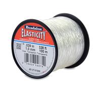 Beadalon Cordon de Perles en Caoutchouc 1 mm/100 m