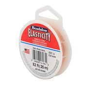 Beadalon Cordon élastique 0,8 mm / 0,32 Pouces, Or Rose satiné, 25 m