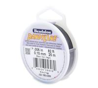 Beadalon Dandyline 0,15 mm x 25 m-Noir