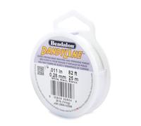 Beadalon Dandyline Fil pour enfilage de Perles Blanc 0,28 mm 25 m
