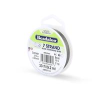 Beadalon Enfilage Fil 7 brins.015(.38mm) diamètre 30ft/Pkg-Bright