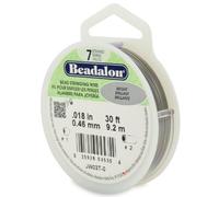 Beadalon Fil à Perles 7 brins 0,46 mm 9,1, JW03-T-0, Argenté, .018 in / 0.46 mm