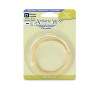 Beadalon Fil Plat pour Bijoux - Calibre 21-0,9 m - Plaqué Argent - Or