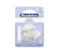 Beadalon French Wire 0.6 mm-0.7 mm-0.8 mm-0.9 mm-Silver Plated 0.4 m (1.31 ft) 339B-199-1P by Beadalon